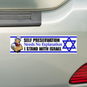 Ich stehe mit Israel! Autoaufkleber (Auf Auto)
