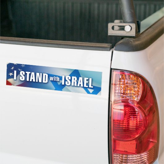 Ich stehe mit Israel Autoaufkleber (Auf Lkw)