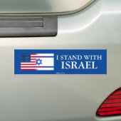 Ich stehe mit Israel-Autoaufkleber Autoaufkleber (Auf Auto)