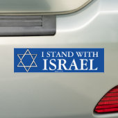 Ich stehe mit Israel-Autoaufkleber Autoaufkleber (Auf Auto)