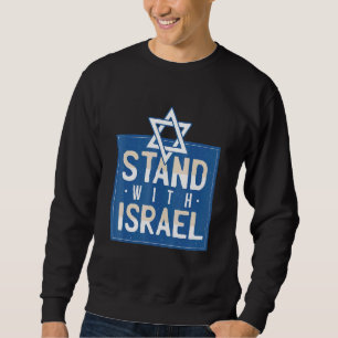 Ich stehe mit Israel - Israel-Stolz-Flagge Sweatshirt