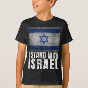 Ich stehe mit Israel jüdischen Geschenken israelis T-Shirt