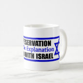 Ich stehe mit Israel! Kaffeetasse (VorderseiteRechts)