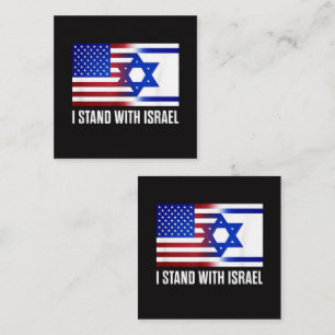 Ich stehe mit Israel patriotisch Begleitkarte