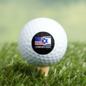 Ich stehe mit Israel patriotisch Golfball (Insitu T-Shirt)