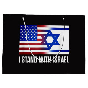 Ich stehe mit Israel patriotisch Große Geschenktüte