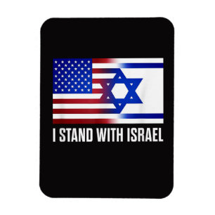 Ich stehe mit Israel patriotisch Magnet