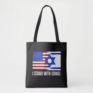 Ich stehe mit Israel patriotisch Tasche