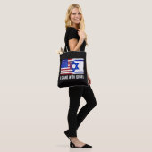 Ich stehe mit Israel patriotisch Tasche (Am Model)