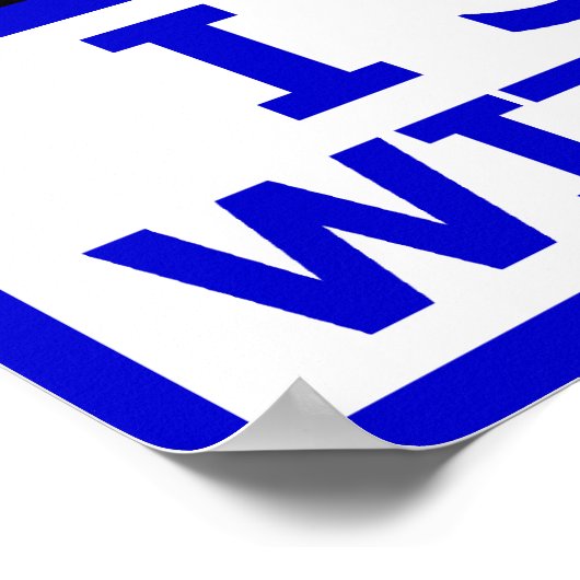 Ich stehe mit Israel! Poster (Ecke)