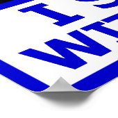 Ich stehe mit Israel! Poster (Ecke)