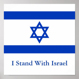 Ich stehe mit Israel Poster