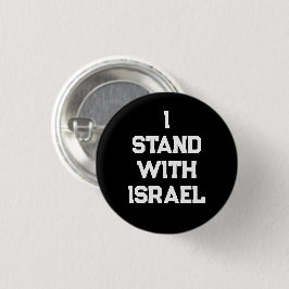 Ich stehe mit Israel Schwarz-weiß serf Text modern Button