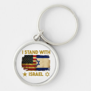 Ich stehe mit Israel-Shirt Ich stehe mit Israel Am Schlüsselanhänger
