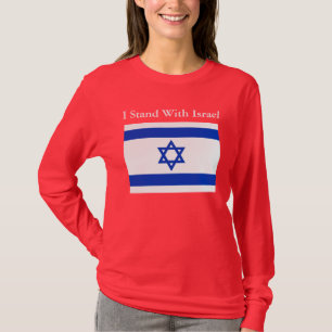 Ich stehe mit Israel-Shirt T-Shirt