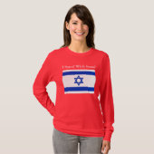 Ich stehe mit Israel-Shirt T-Shirt (Vorne ganz)