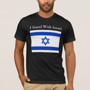 Ich stehe mit Israel-Shirt T-Shirt