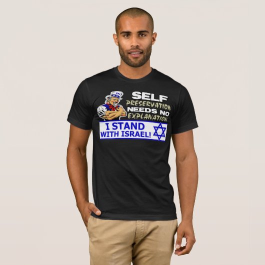 Ich stehe mit Israel! T-Shirt (Vorne ganz)