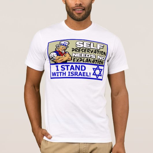 Ich stehe mit Israel! T-Shirt (Vorderseite)