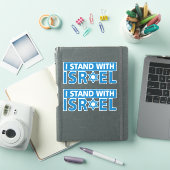 Ich stehe mit Israel Trucker Hat Aufkleber (iPad Hülle)