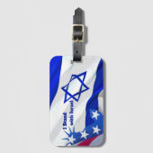 Ich stehe mit Israel und unterstütze die jüdische  Gepäckanhänger (Vorderseite Vertikal)