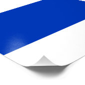 Ich stehe mit Israel Zoll Text Israel Flaggen Hoch Poster (Ecke)