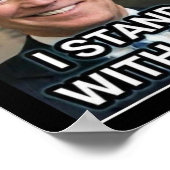Ich stehe mit Joe Biden1 Poster (Ecke)
