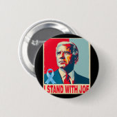 Ich stehe mit Joe Biden Button (Vorne & Hinten)