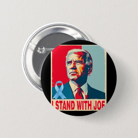 Ich stehe mit Joe Biden Button (Vorne & Hinten)