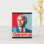 Ich stehe mit Joe Biden Karte (Gelbe Blume)