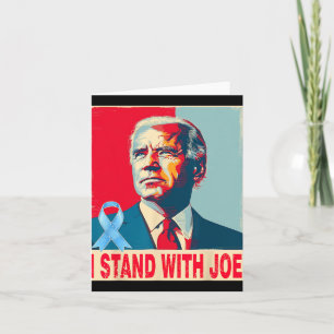 Ich stehe mit Joe Biden Karte