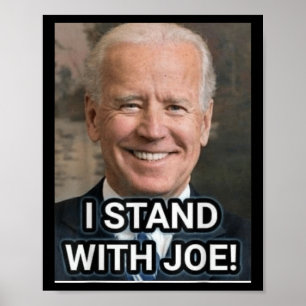 Ich stehe mit Joe Biden, Prostatakrebsbewusstsein Poster