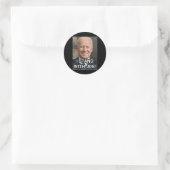Ich stehe mit Joe Biden, Prostatakrebsbewusstsein Runder Aufkleber (Tasche)