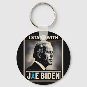 Ich stehe mit Joe Biden Schlüsselanhänger