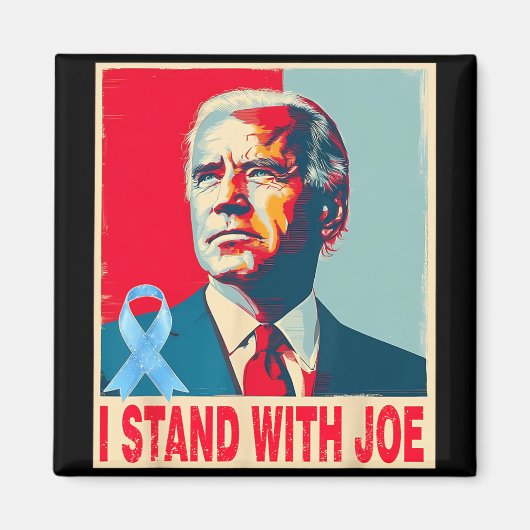 Ich stehe mit Joe Support Biden Prostatakrebs pra Magnet (Vorne)