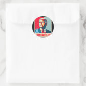 Ich stehe mit Joe Support Biden Prostatakrebs pra Runder Aufkleber (Tasche)