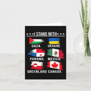 Ich stehe mit Kanada Grönland Mexiko Panama Gaza U Karte