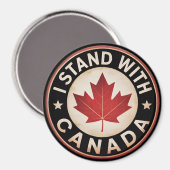 Ich stehe mit Kanada Magnet (Vorderseite/Rückseite)