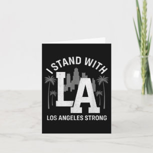 Ich stehe mit La California Los Angeles da Karte