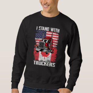 Ich stehe mit LKW-Fahrer-Freiheitsverbund Sweatshirt
