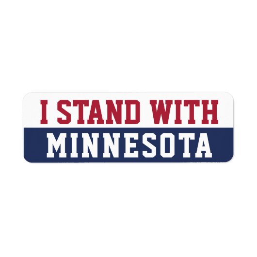 Ich stehe mit Minnesota (Vorne)