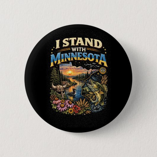 Ich stehe mit Minnesota Button (Vorderseite)