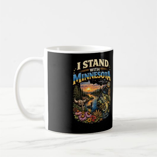 Ich stehe mit Minnesota Kaffeetasse (Links)
