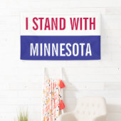 Ich stehe mit Minnesota Protestbanner Banner (Insitu)