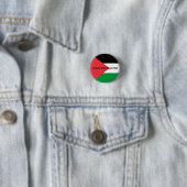 Ich stehe mit Palästina-Zoll-Text Palästina-Flagge Button (Beispiel)