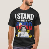 Ich stehe mit PRRD Pinoy Pride Resistance - Dutert T-Shirt (Vorderseite)