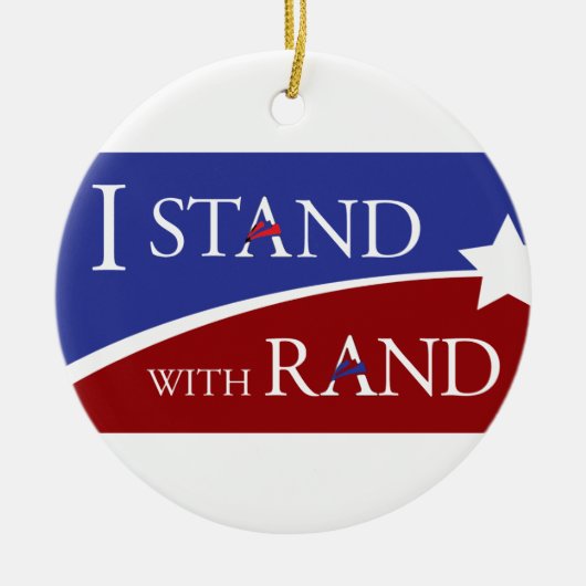 Ich stehe mit Rand Keramikornament (Vorne)