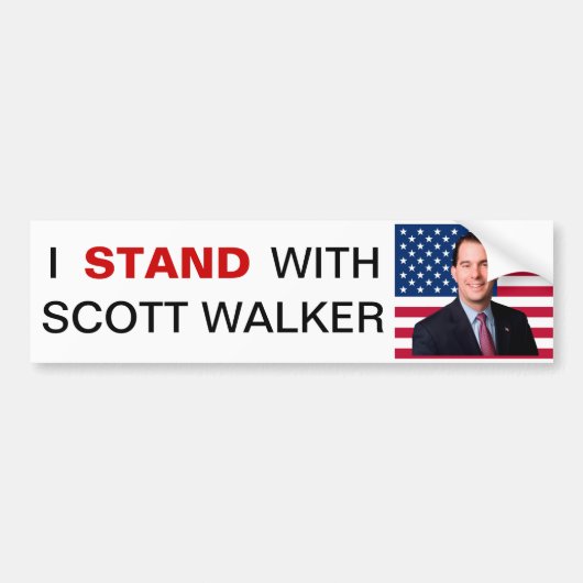 Ich stehe mit Scott-Wanderer-Autoaufkleber Autoaufkleber (Vorne)