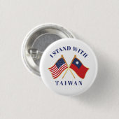 Ich stehe mit Taiwan Button (Vorne & Hinten)
