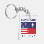 Ich stehe mit Taiwan Schlüsselanhänger (Vorderseite links)